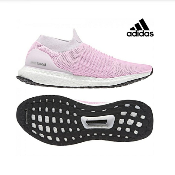 NWT adidas ULTRABOOST LACELESS PINK SHOES - Picture 4 of 7